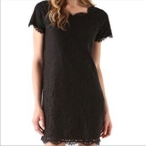 Joie black lace susina dress